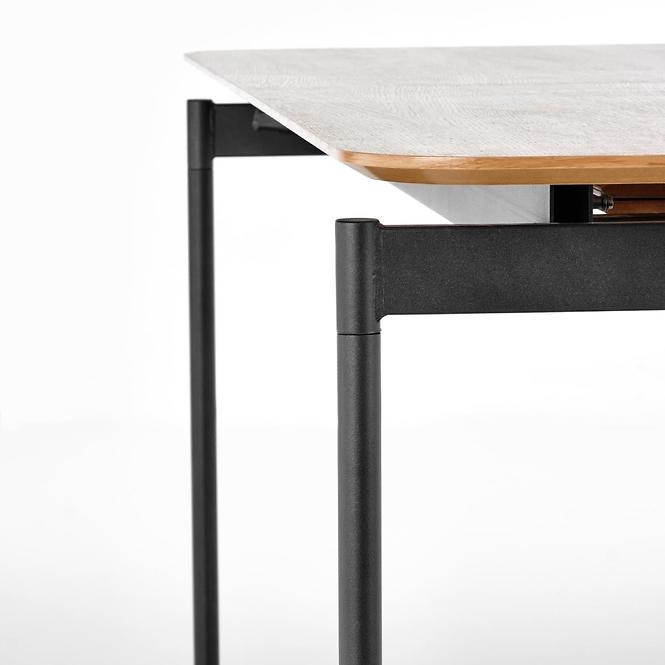 Asztal Smart 170/250 Mdf/Acél – Tölgy Természetes/Fekete