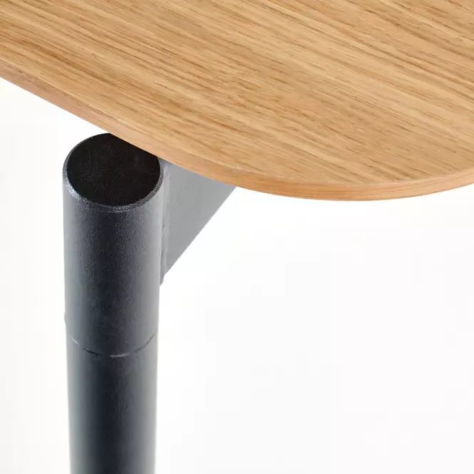 Asztal Smart 170/250 Mdf/Acél – Tölgy Természetes/Fekete