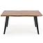 Kinyitható asztalok  Dickson 120/180x80cm Mdf/Faipari – Tölgy Természetes/Fekete