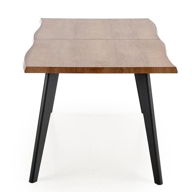 Kinyitható asztalok  Dickson 120/180x80cm Mdf/Faipari – Tölgy Természetes/Fekete