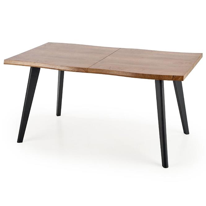 Kinyitható asztalok  Dickson 120/180x80cm Mdf/Faipari – Tölgy Természetes/Fekete