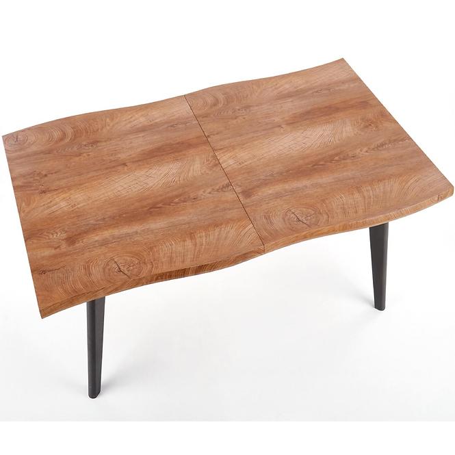 Kinyitható asztalok  Dickson 120/180x80cm Mdf/Faipari – Tölgy Természetes/Fekete