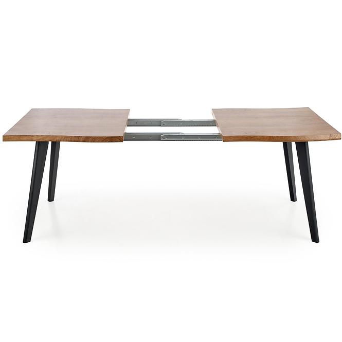 Kinyitható asztalok  Dickson 120/180x80cm Mdf/Faipari – Tölgy Természetes/Fekete