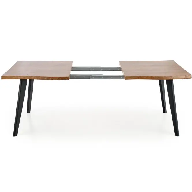 Kinyitható asztalok  Dickson 120/180x80cm Mdf/Faipari – Tölgy Természetes/Fekete,7