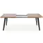 Kinyitható asztalok  Dickson 120/180x80cm Mdf/Faipari – Tölgy Természetes/Fekete,7