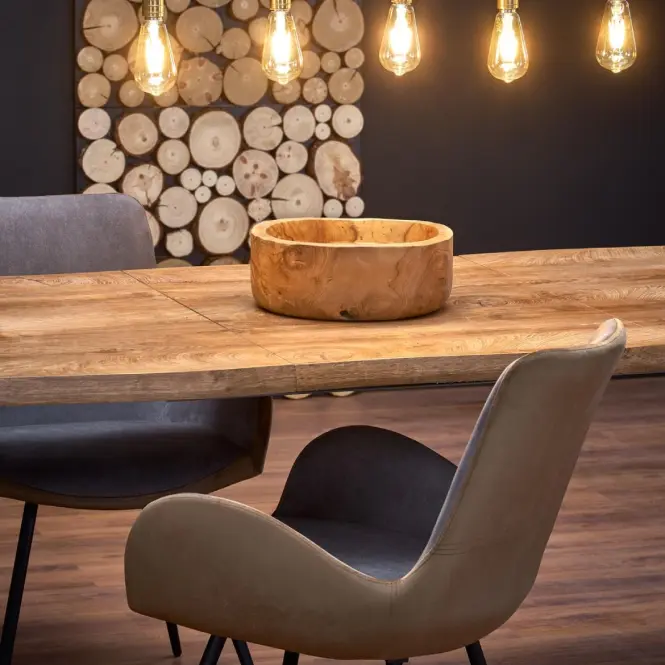 Kinyitható asztalok  Dickson 150/210x90cm Mdf/Faipari – Tölgy Természetes/Fekete,20