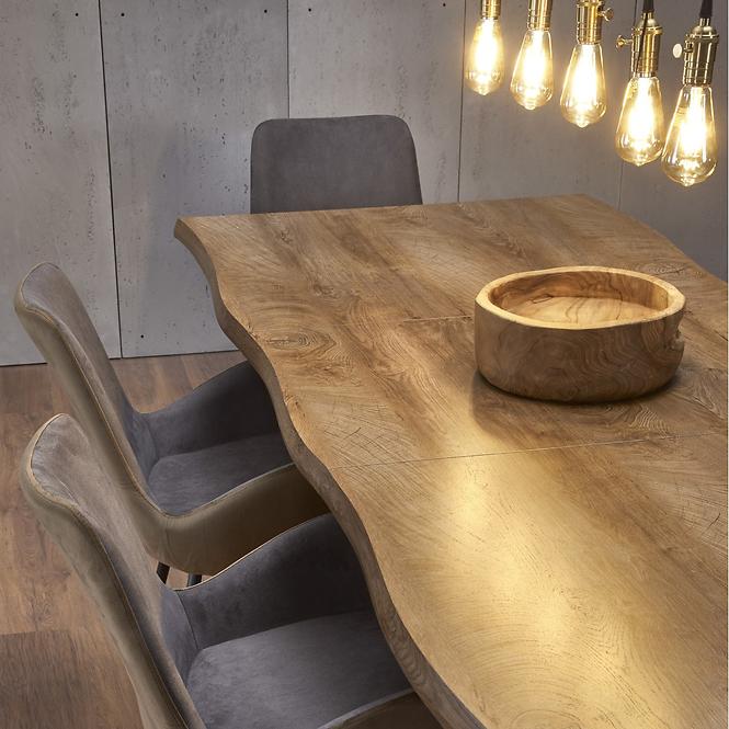 Kinyitható asztalok  Dickson 150/210x90cm Mdf/Faipari – Tölgy Természetes/Fekete