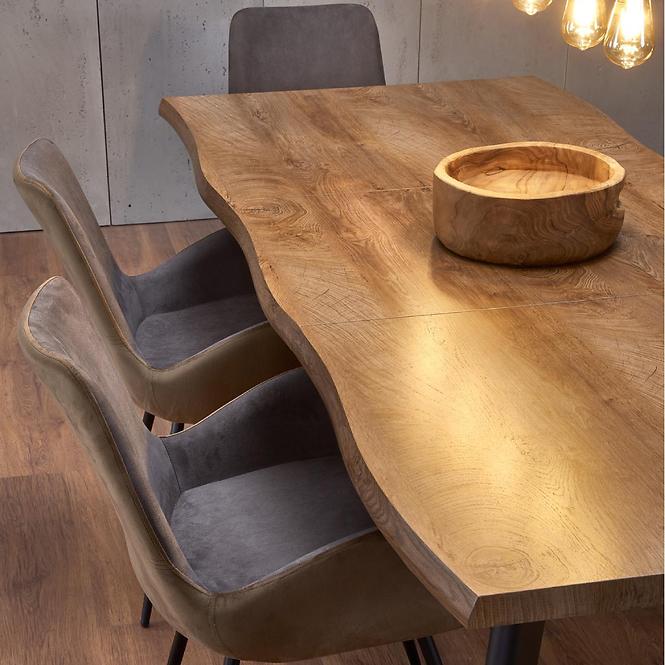 Kinyitható asztalok  Dickson 150/210x90cm Mdf/Faipari – Tölgy Természetes/Fekete
