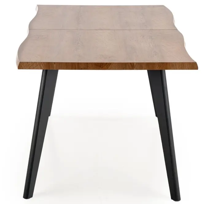 Kinyitható asztalok  Dickson 150/210x90cm Mdf/Faipari – Tölgy Természetes/Fekete,3