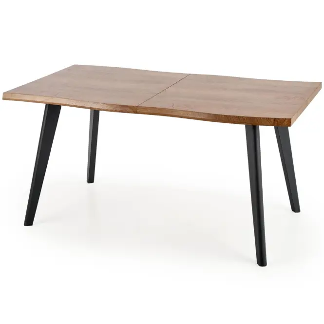 Kinyitható asztalok  Dickson 150/210x90cm Mdf/Faipari – Tölgy Természetes/Fekete