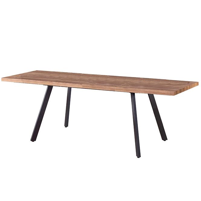 Kinyitható asztalok  Berlin 140/180x85cm Mdf/Acél – Dió Édesem/Fekete