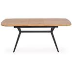 Kinyitható asztalok  Gustavo 140/180x80cm Mdf/Acél – Tölgy Aranysárga/Fekete