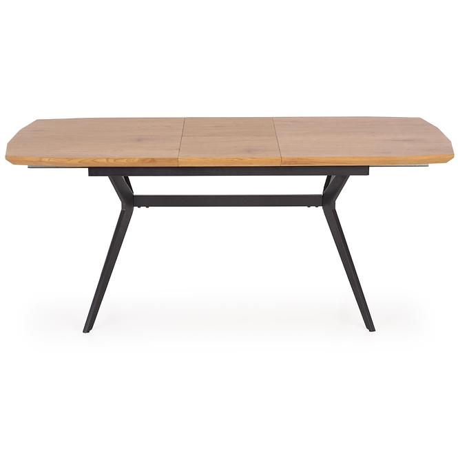 Kinyitható asztalok  Gustavo 140/180x80cm Mdf/Acél – Tölgy Aranysárga/Fekete