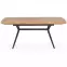 Kinyitható asztalok  Gustavo 140/180x80cm Mdf/Acél – Tölgy Aranysárga/Fekete
