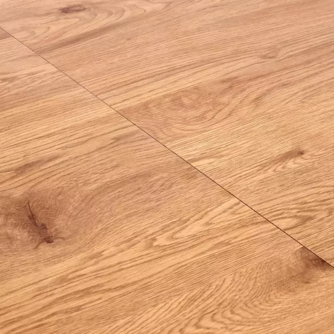 Kinyitható asztalok  Gustavo 140/180x80cm Mdf/Acél – Tölgy Aranysárga/Fekete