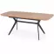 Kinyitható asztalok  Gustavo 140/180x80cm Mdf/Acél – Tölgy Aranysárga/Fekete,2