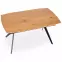 Kinyitható asztalok  Gustavo 140/180x80cm Mdf/Acél – Tölgy Aranysárga/Fekete,4