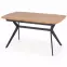 Kinyitható asztalok  Gustavo 140/180x80cm Mdf/Acél – Tölgy Aranysárga/Fekete,5