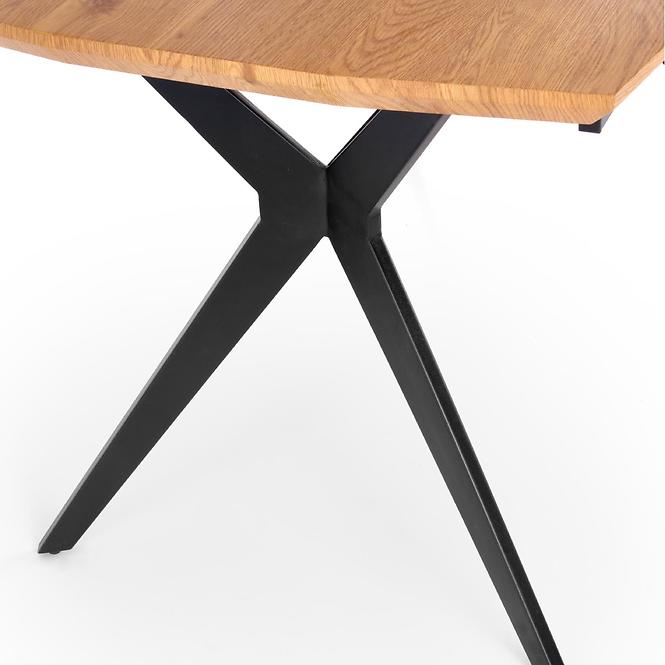 Kinyitható asztalok  Gustavo 140/180x80cm Mdf/Acél – Tölgy Aranysárga/Fekete,7