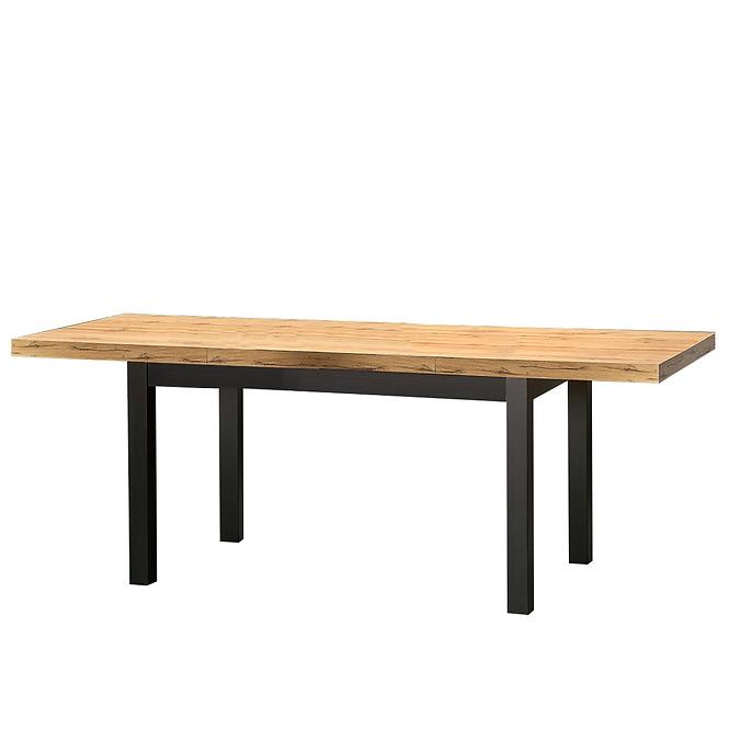 Asztal Tiago 140/220 Płyta/Faipari – Tölgy Craft/Fekete