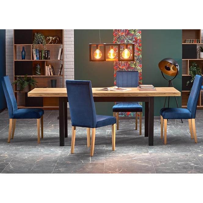 Asztal Tiago 140/220 Płyta/Faipari – Tölgy Craft/Fekete