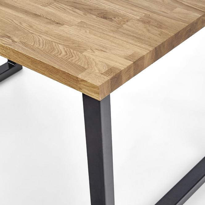 Asztal Radus B) Tölgy Lity 140x85 – Tölgy Természetes/Fekete,3