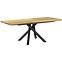Kinyitható asztalok  Derrick 160/200x90cm Mdf/Acél – Tölgy Természetes/Fekete
