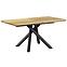 Kinyitható asztalok  Derrick 160/200x90cm Mdf/Acél – Tölgy Természetes/Fekete,2