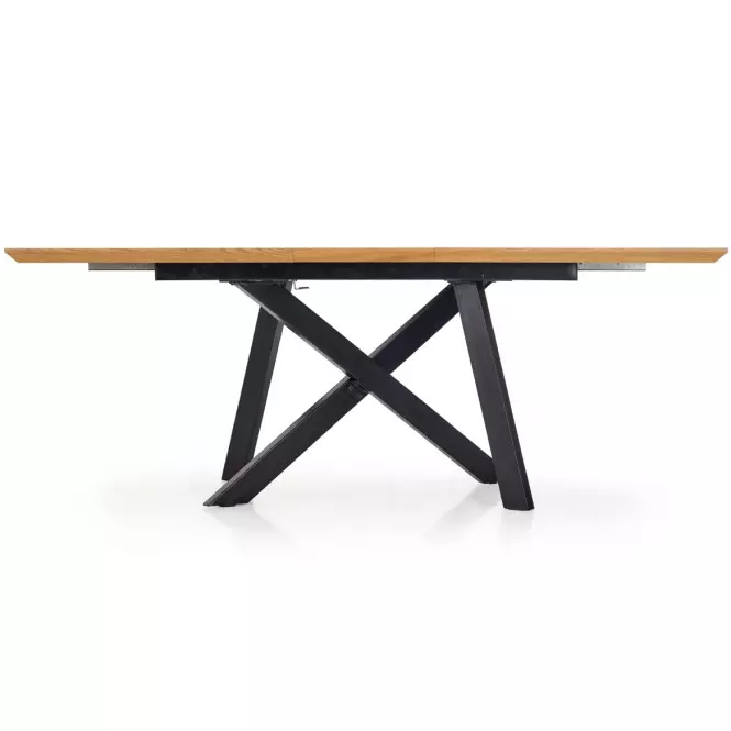 Kinyitható asztalok  Capital 160/20x90cm0 Mdf/Acél – Tölgy Aranysárga/Fekete