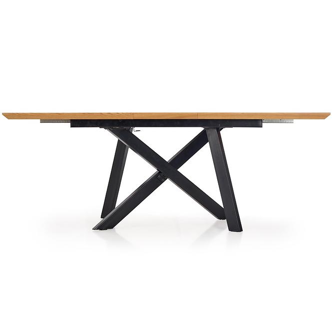 Kinyitható asztalok  Capital 160/20x90cm0 Mdf/Acél – Tölgy Aranysárga/Fekete