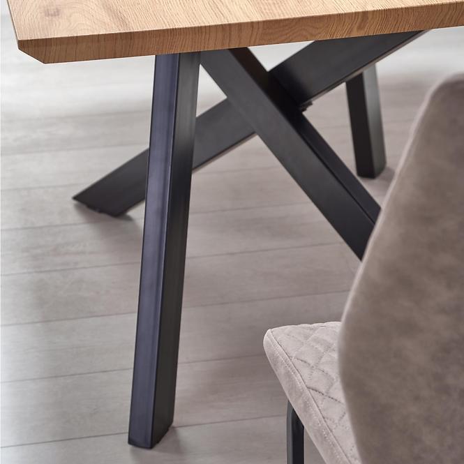 Kinyitható asztalok  Capital 160/20x90cm0 Mdf/Acél – Tölgy Aranysárga/Fekete