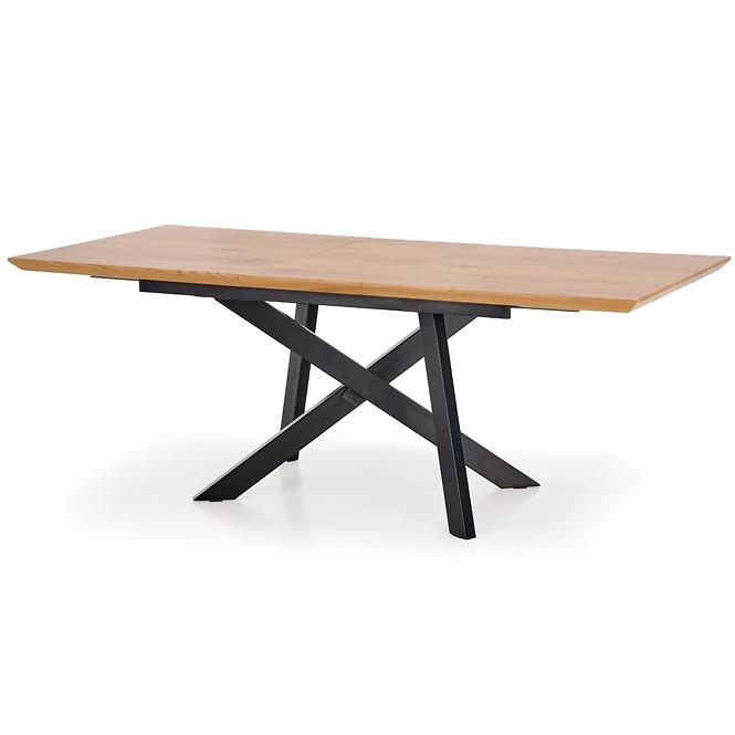 Kinyitható asztalok  Capital 160/20x90cm0 Mdf/Acél – Tölgy Aranysárga/Fekete