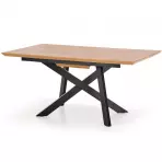 Kinyitható asztalok  Capital 160/20x90cm0 Mdf/Acél – Tölgy Aranysárga/Fekete