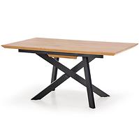 Kinyitható asztalok  Capital 160/20x90cm0 Mdf/Acél – Tölgy Aranysárga/Fekete
