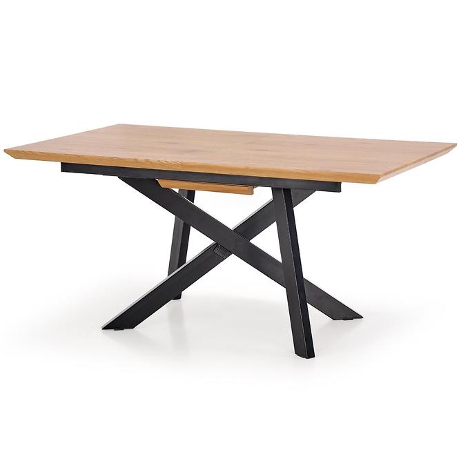 Kinyitható asztalok  Capital 160/20x90cm0 Mdf/Acél – Tölgy Aranysárga/Fekete