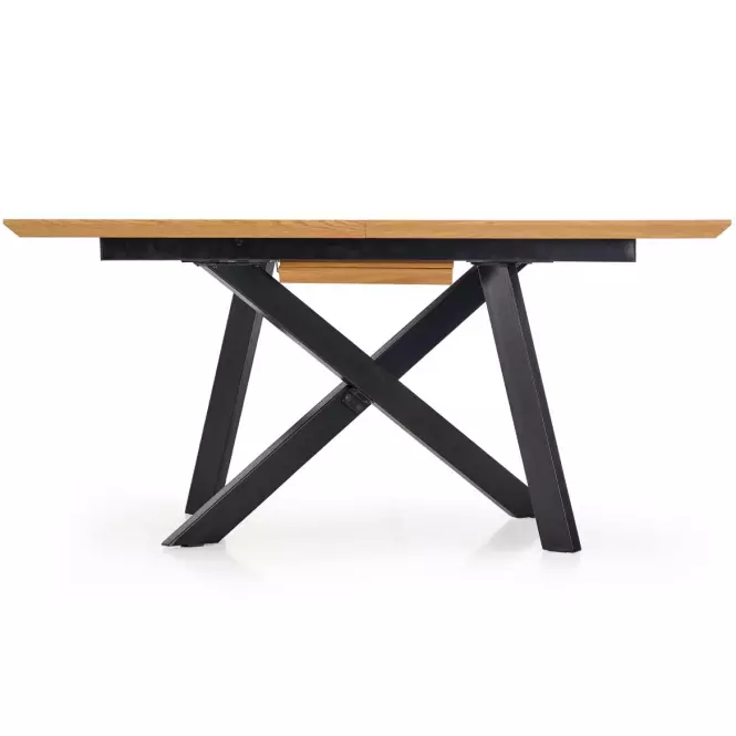 Kinyitható asztalok  Capital 160/20x90cm0 Mdf/Acél – Tölgy Aranysárga/Fekete