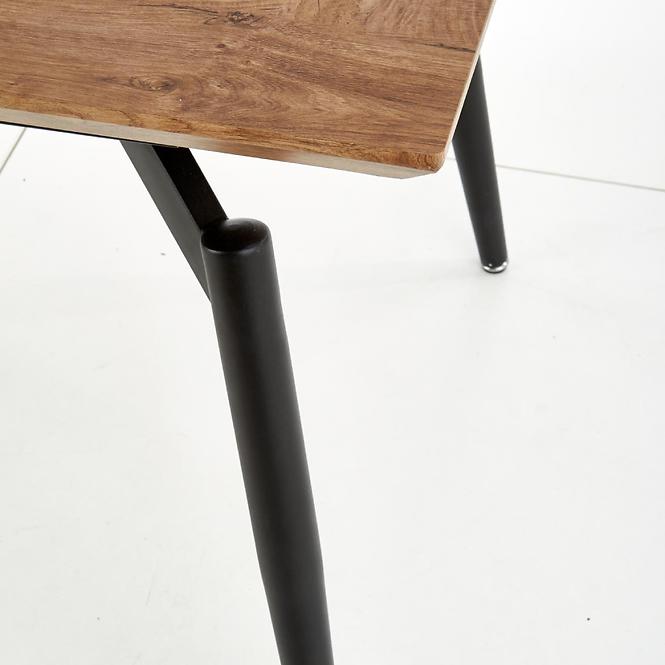Kinyitható asztalok  Cambell 140/180x80cm Mdf/Acél – Tölgy Természetes/Fekete