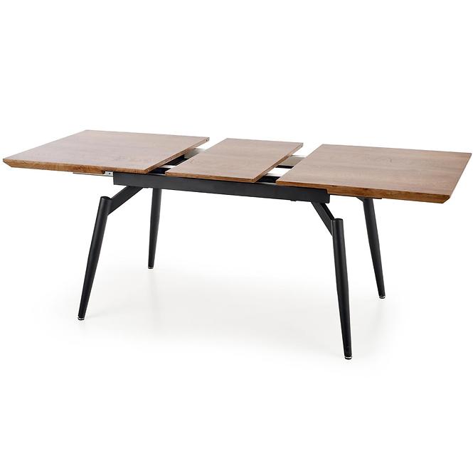 Kinyitható asztalok  Cambell 140/180x80cm Mdf/Acél – Tölgy Természetes/Fekete