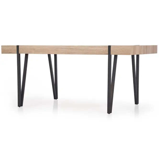 Asztal Yohann 170 Mdf/Acél – Tölgy San Remo/Fekete