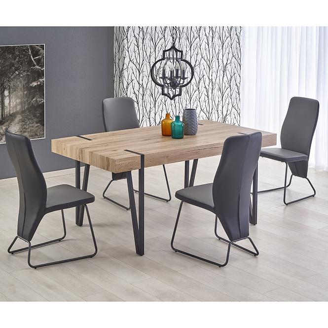 Asztal Yohann 170 Mdf/Acél – Tölgy San Remo/Fekete