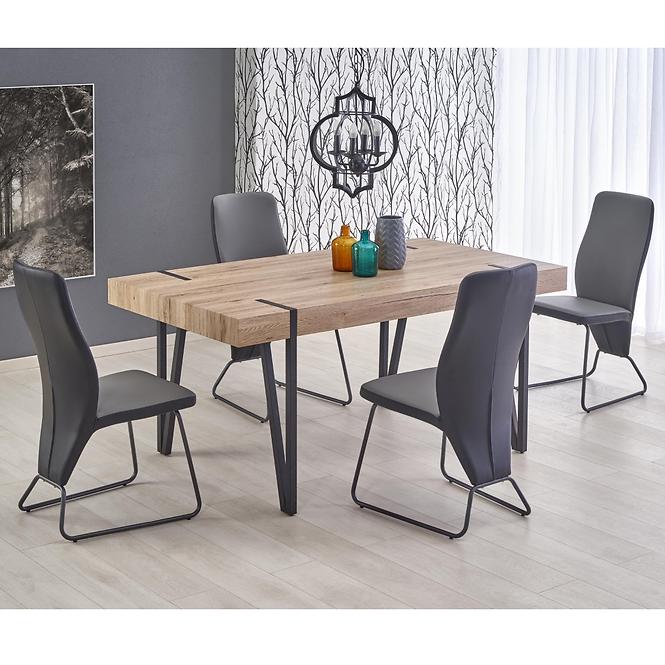 Asztal Yohann 170 Mdf/Acél – Tölgy San Remo/Fekete