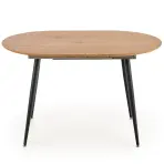 Kinyitható asztalok  Colorado 120/160x80cm Mdf/Acél – Tölgy Aranysárga/Fekete