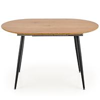 Kinyitható asztalok  Colorado 120/160x80cm Mdf/Acél – Tölgy Aranysárga/Fekete