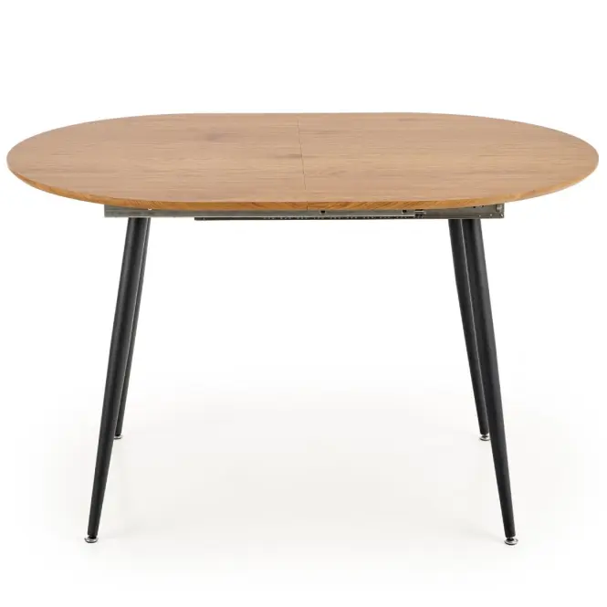 Kinyitható asztalok  Colorado 120/160x80cm Mdf/Acél – Tölgy Aranysárga/Fekete