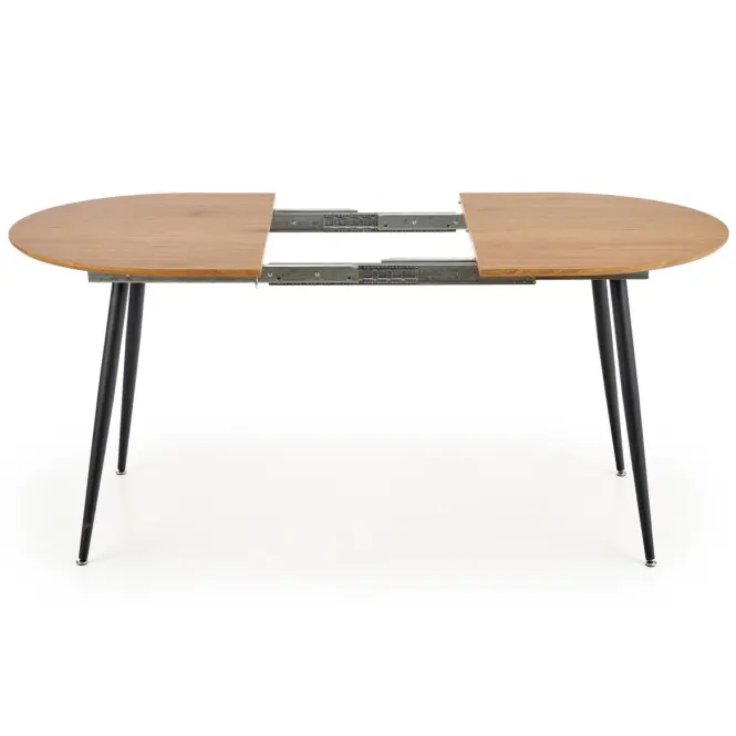 Kinyitható asztalok  Colorado 120/160x80cm Mdf/Acél – Tölgy Aranysárga/Fekete,11