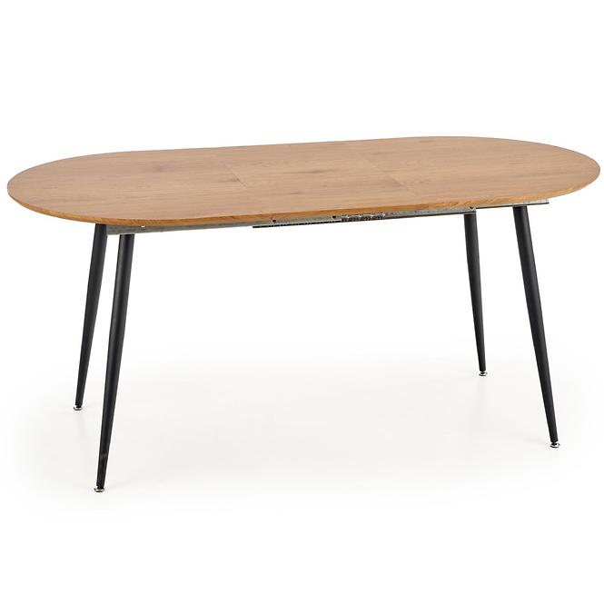 Kinyitható asztalok  Colorado 120/160x80cm Mdf/Acél – Tölgy Aranysárga/Fekete