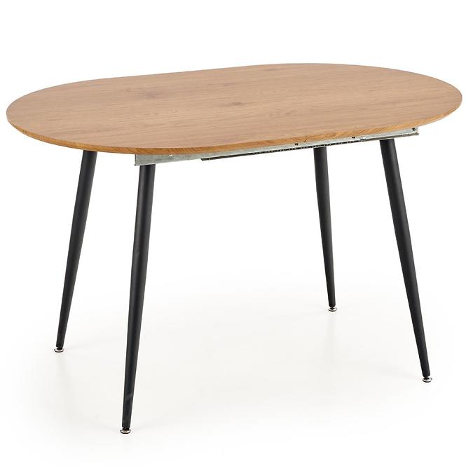 Kinyitható asztalok  Colorado 120/160x80cm Mdf/Acél – Tölgy Aranysárga/Fekete