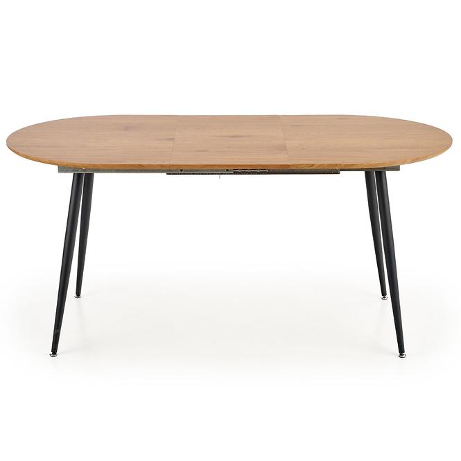 Kinyitható asztalok  Colorado 120/160x80cm Mdf/Acél – Tölgy Aranysárga/Fekete