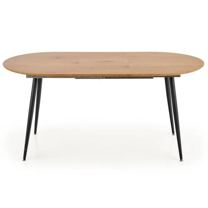 Kinyitható asztalok  Colorado 120/160x80cm Mdf/Acél – Tölgy Aranysárga/Fekete,4
