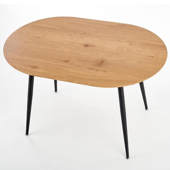Kinyitható asztalok  Colorado 120/160x80cm Mdf/Acél – Tölgy Aranysárga/Fekete